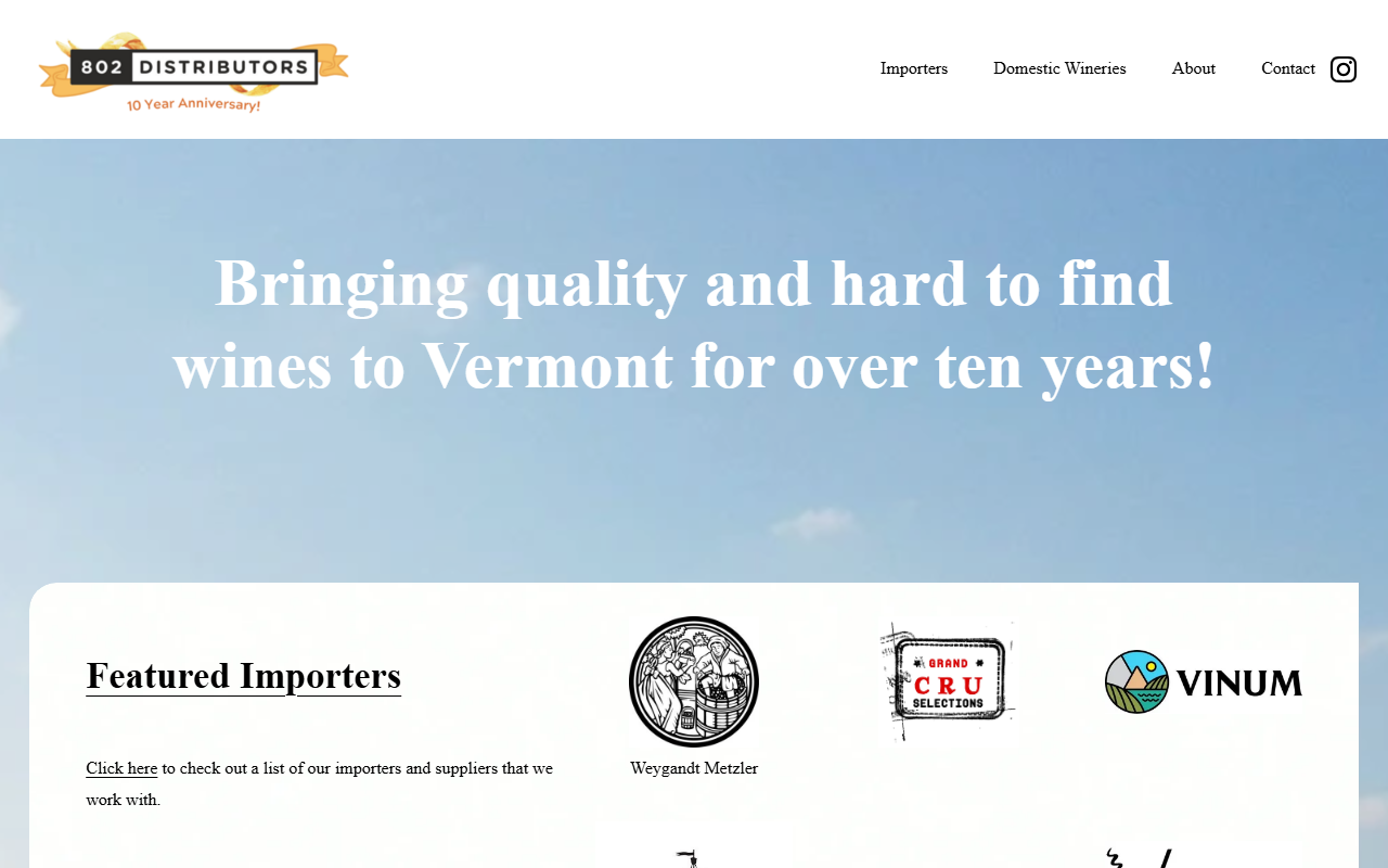 802distributors.com screenshot