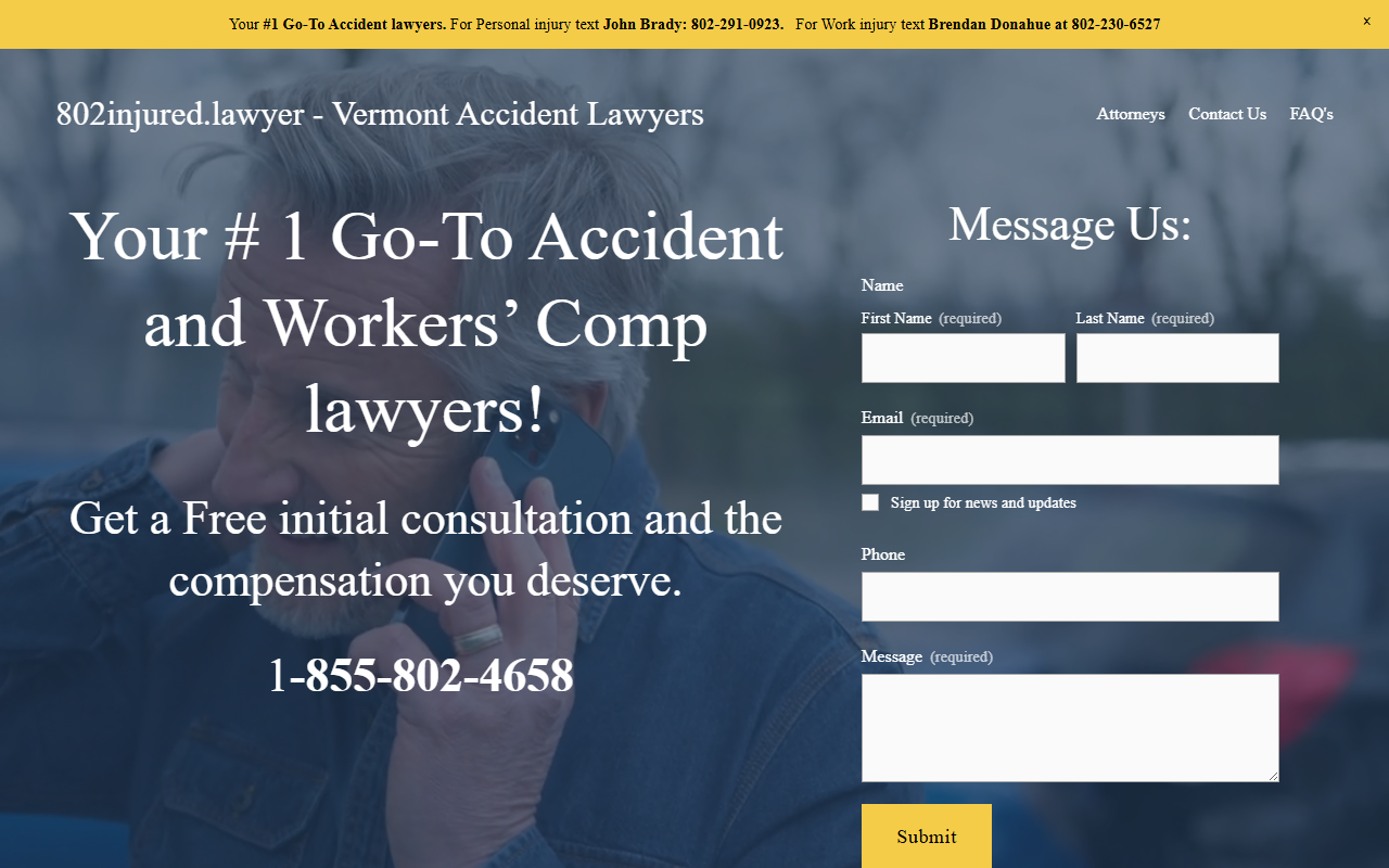 802injured.com screenshot