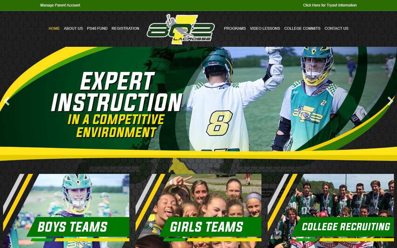 802lacrosse.com screenshot