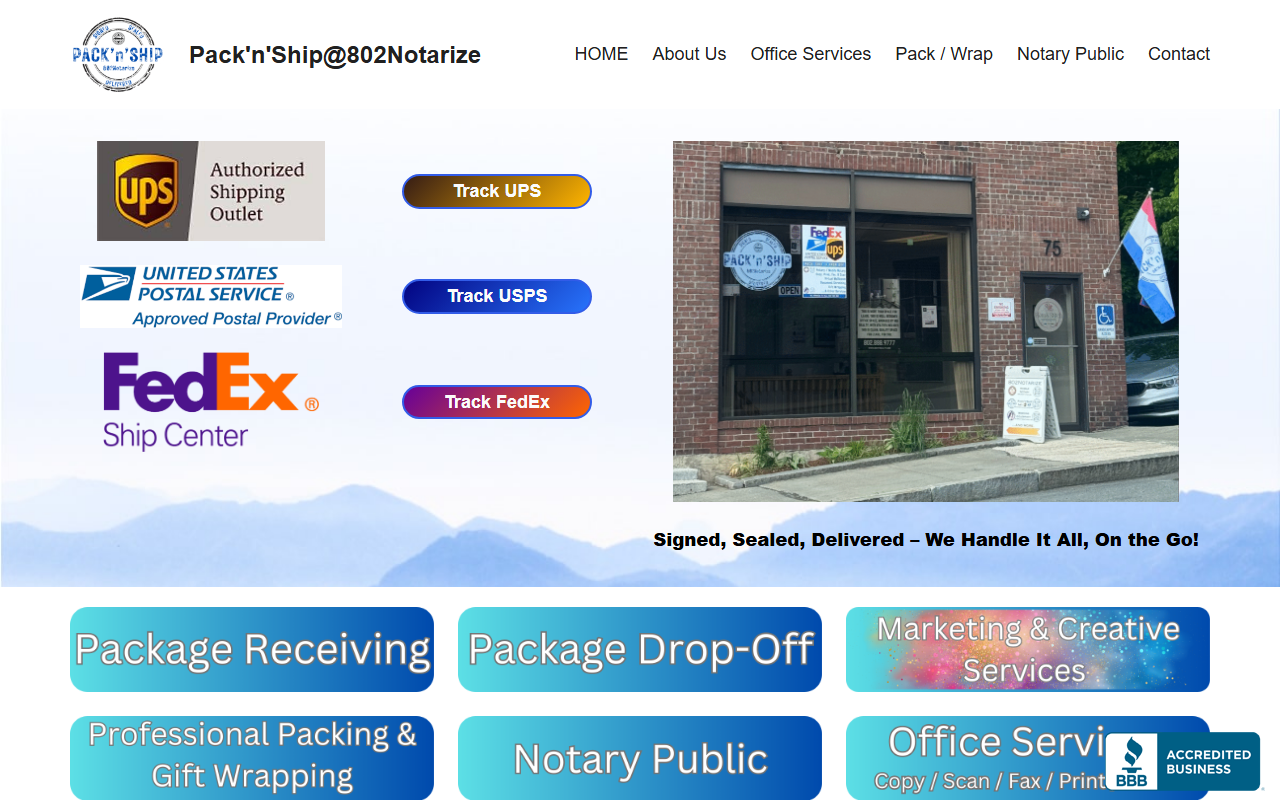 802packnship.com screenshot