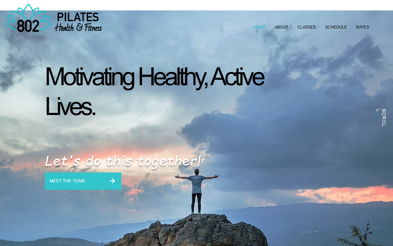 802pilates.com screenshot