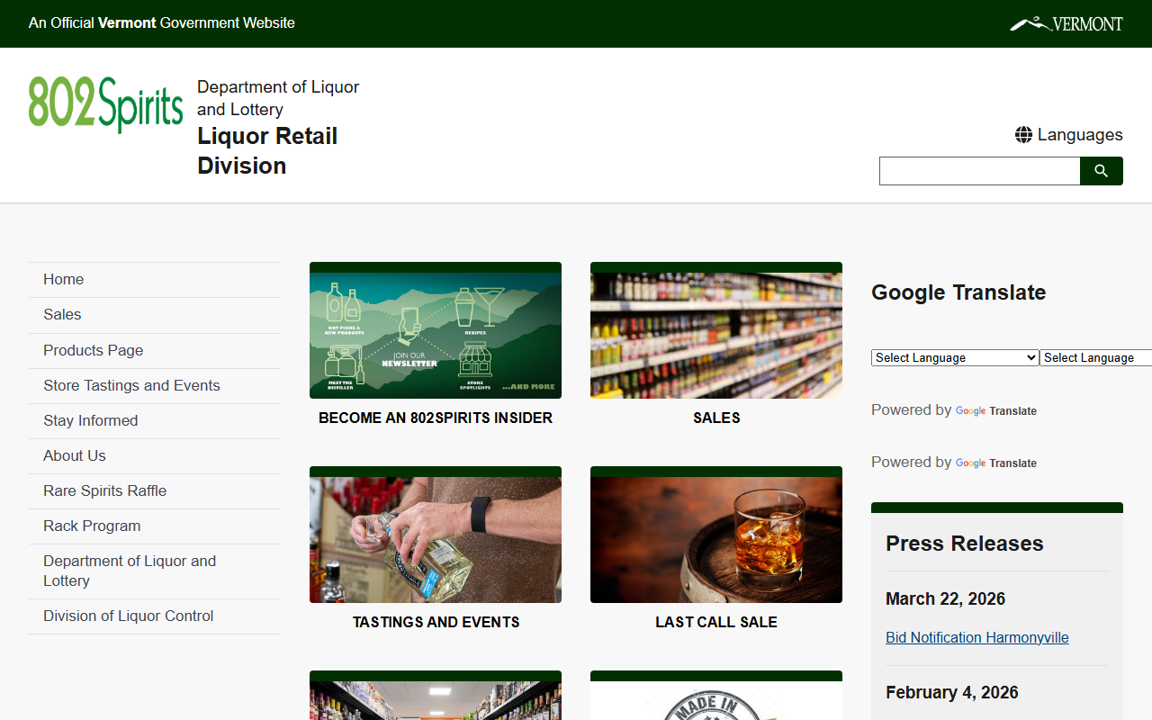 802spirits.com screenshot
