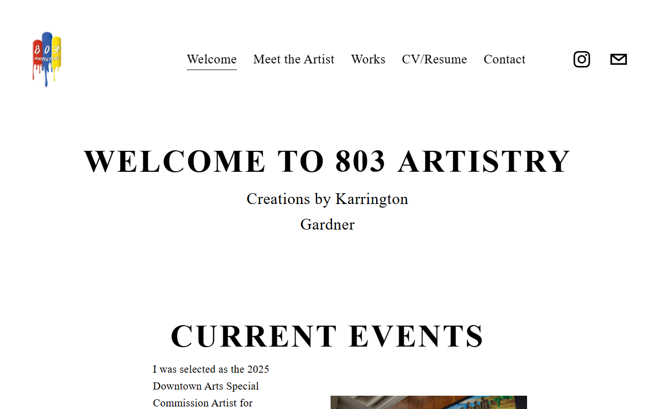 803artistry.com screenshot