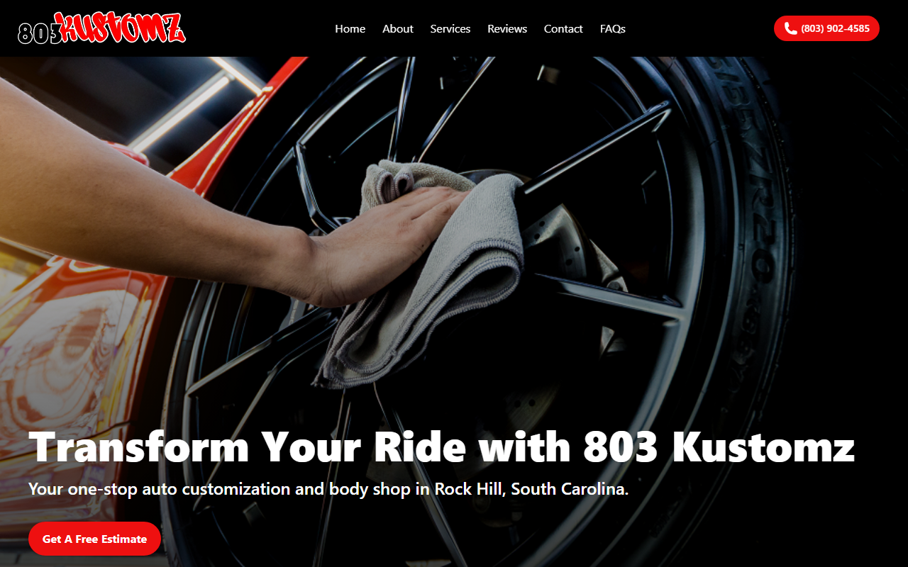 803kustomz.com screenshot