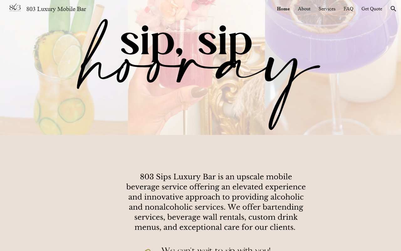 803sipsmobilebar.com screenshot