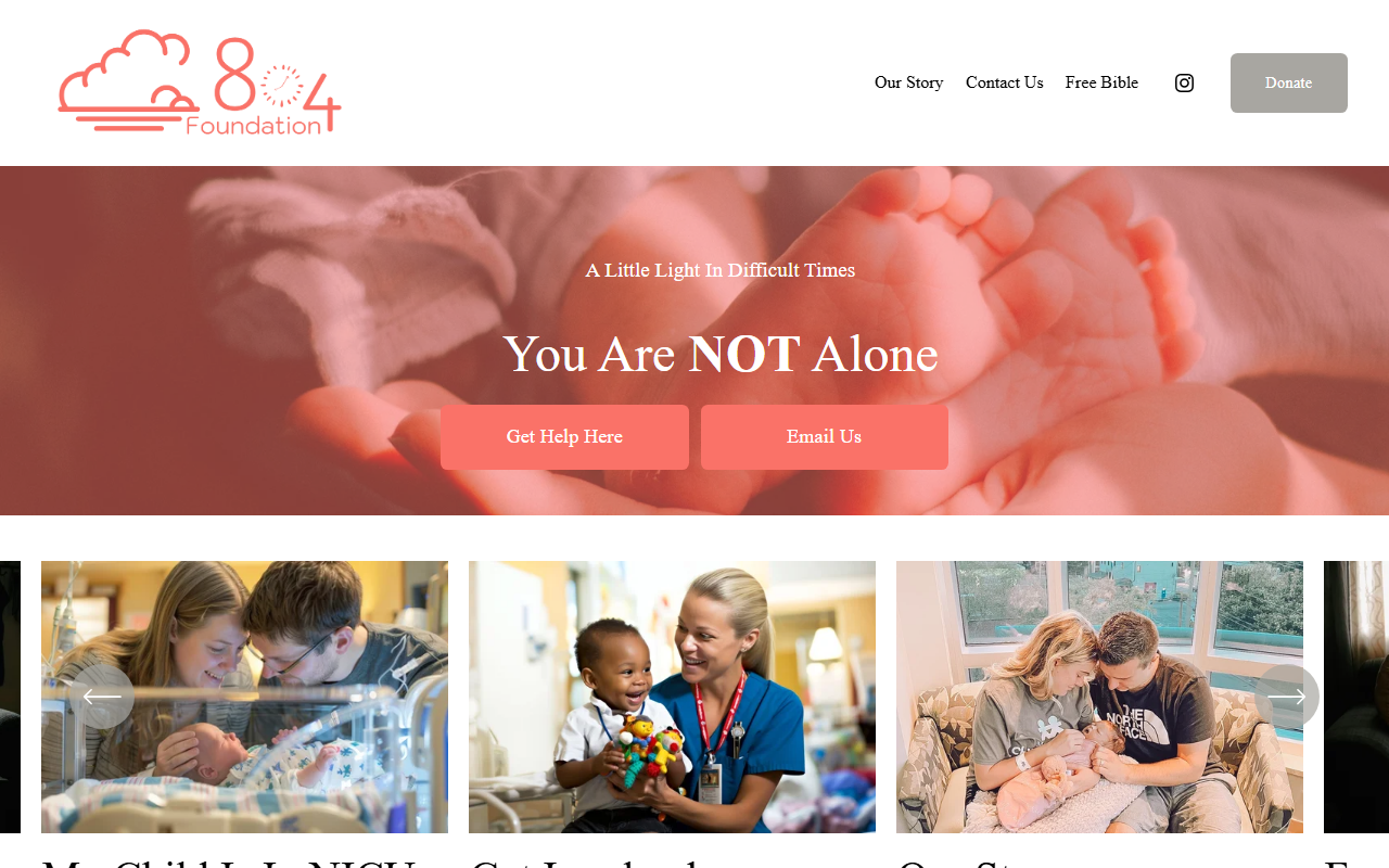 804foundation.com screenshot