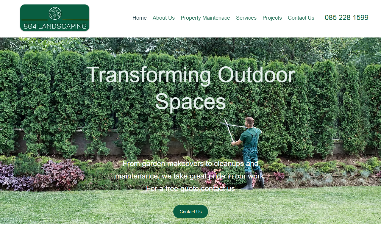 804landscaping.com screenshot
