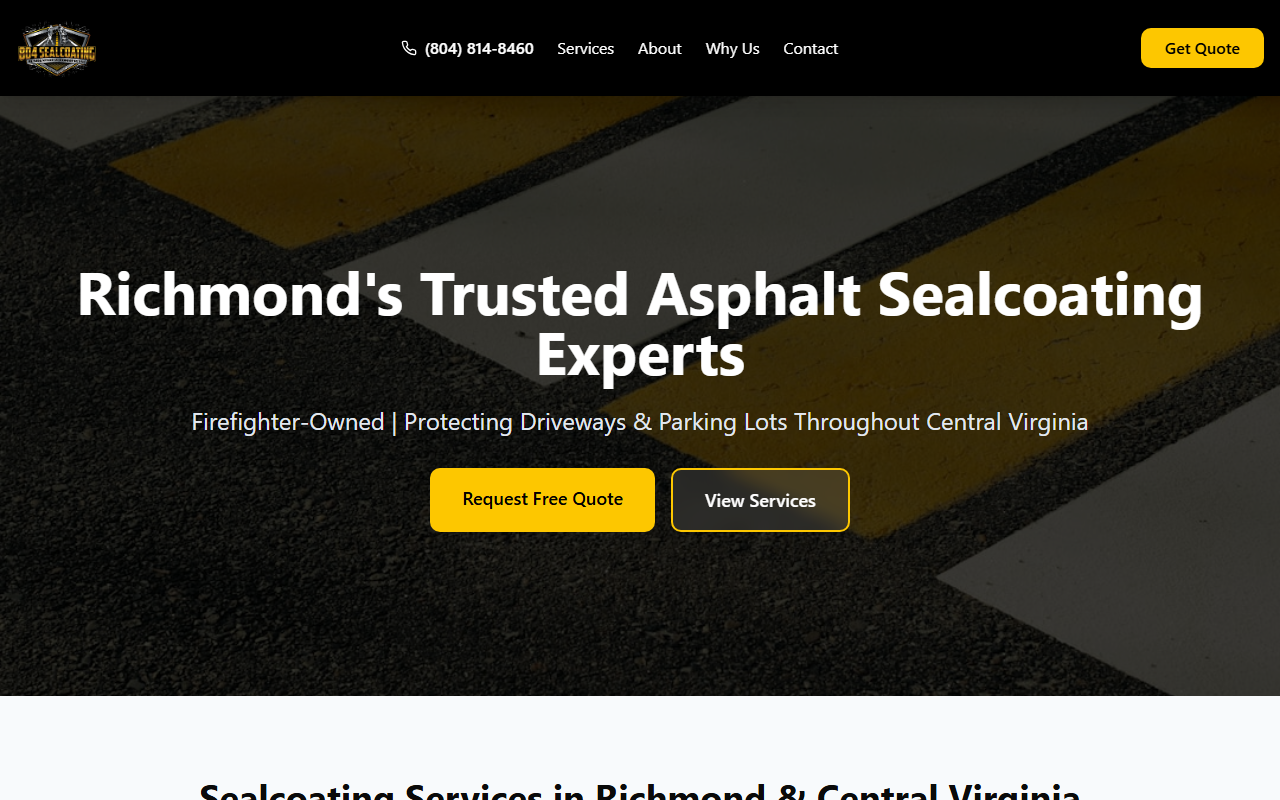 804sealcoating.com screenshot