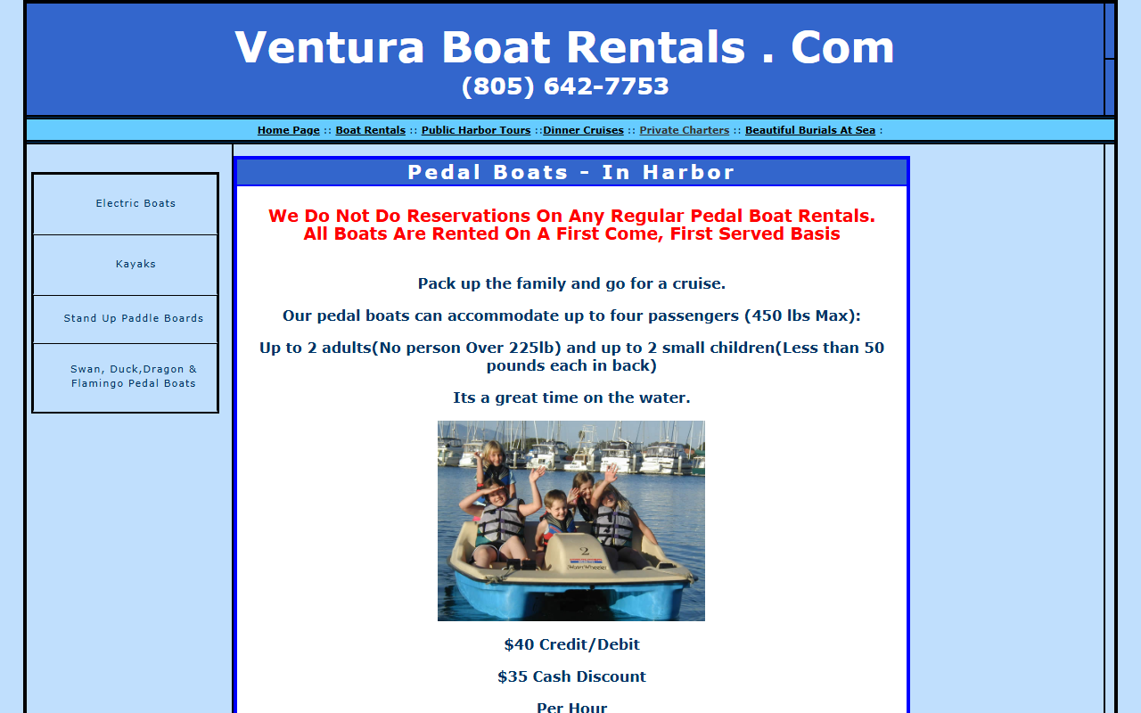 805boatrental.com screenshot