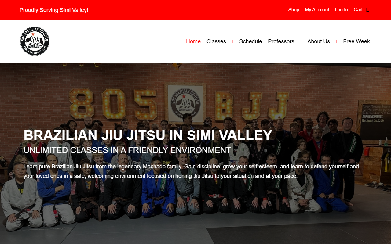 805combatsports.com screenshot