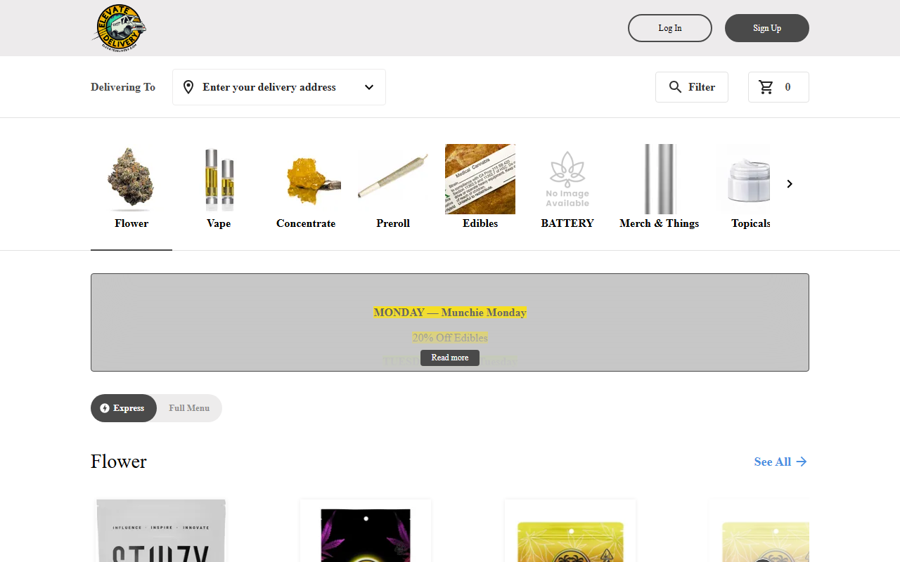 805delivery.com screenshot