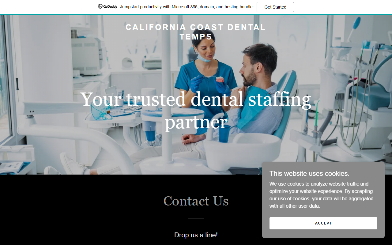 805dentaltemps.com screenshot