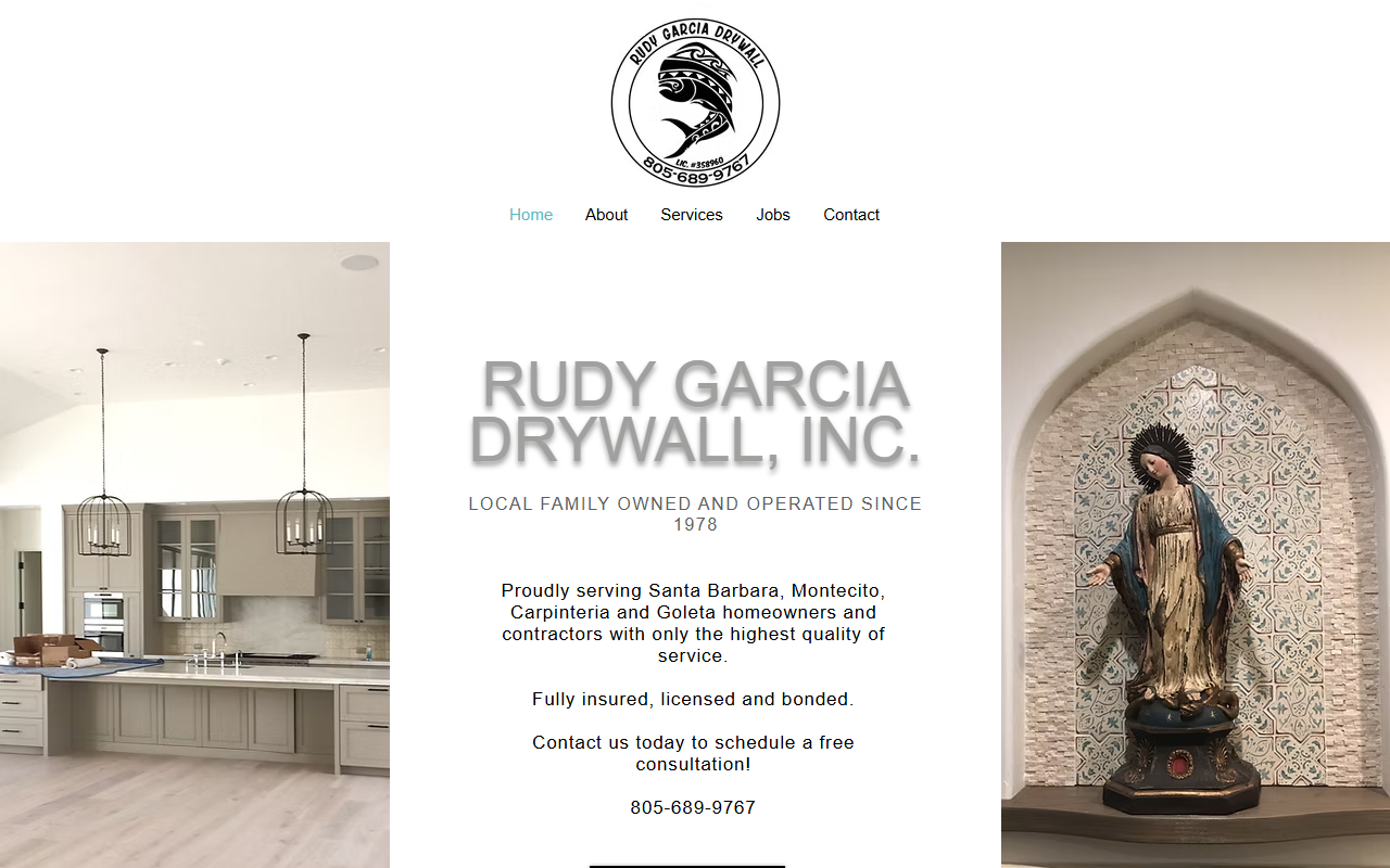 805drywall.com screenshot