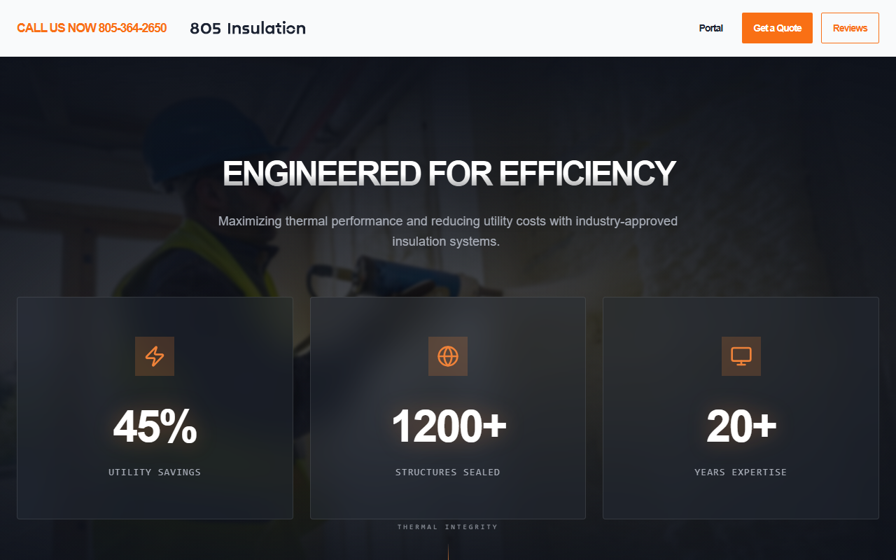 805insulation.com screenshot