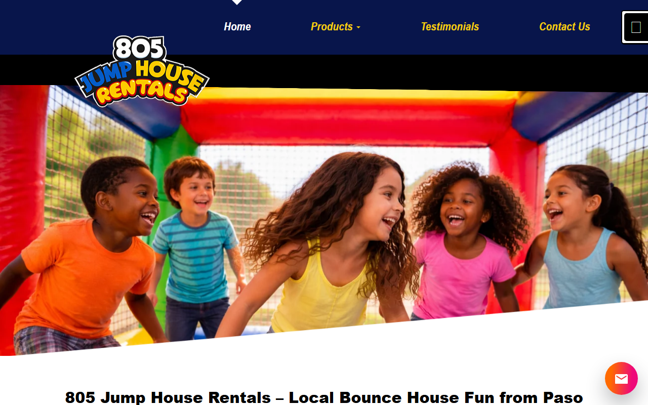 805jumphouses.com screenshot