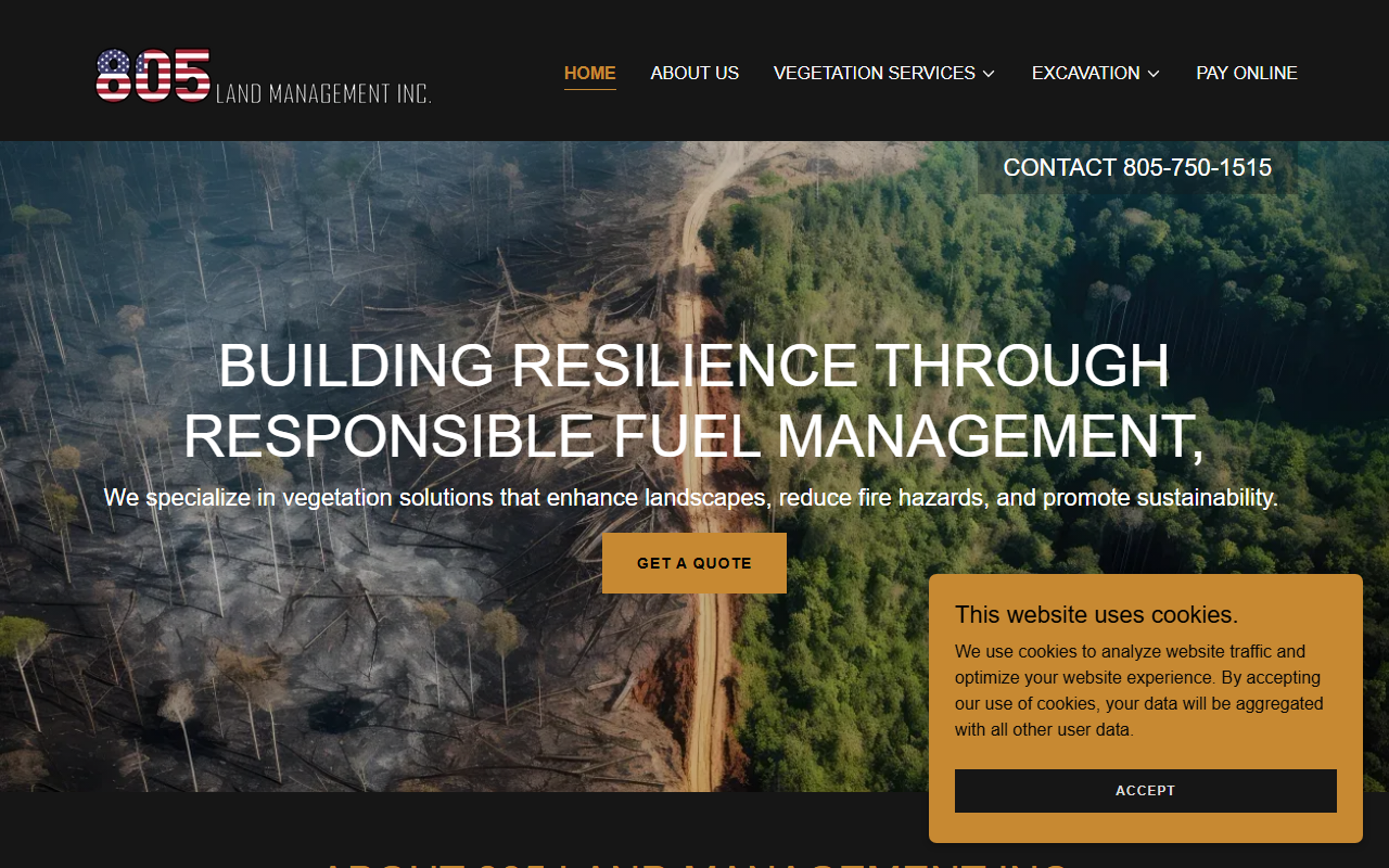 805landmgmt.com screenshot