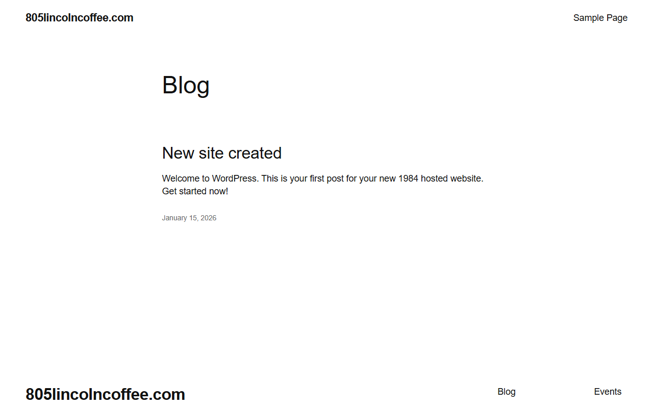 805lincolncoffee.com screenshot