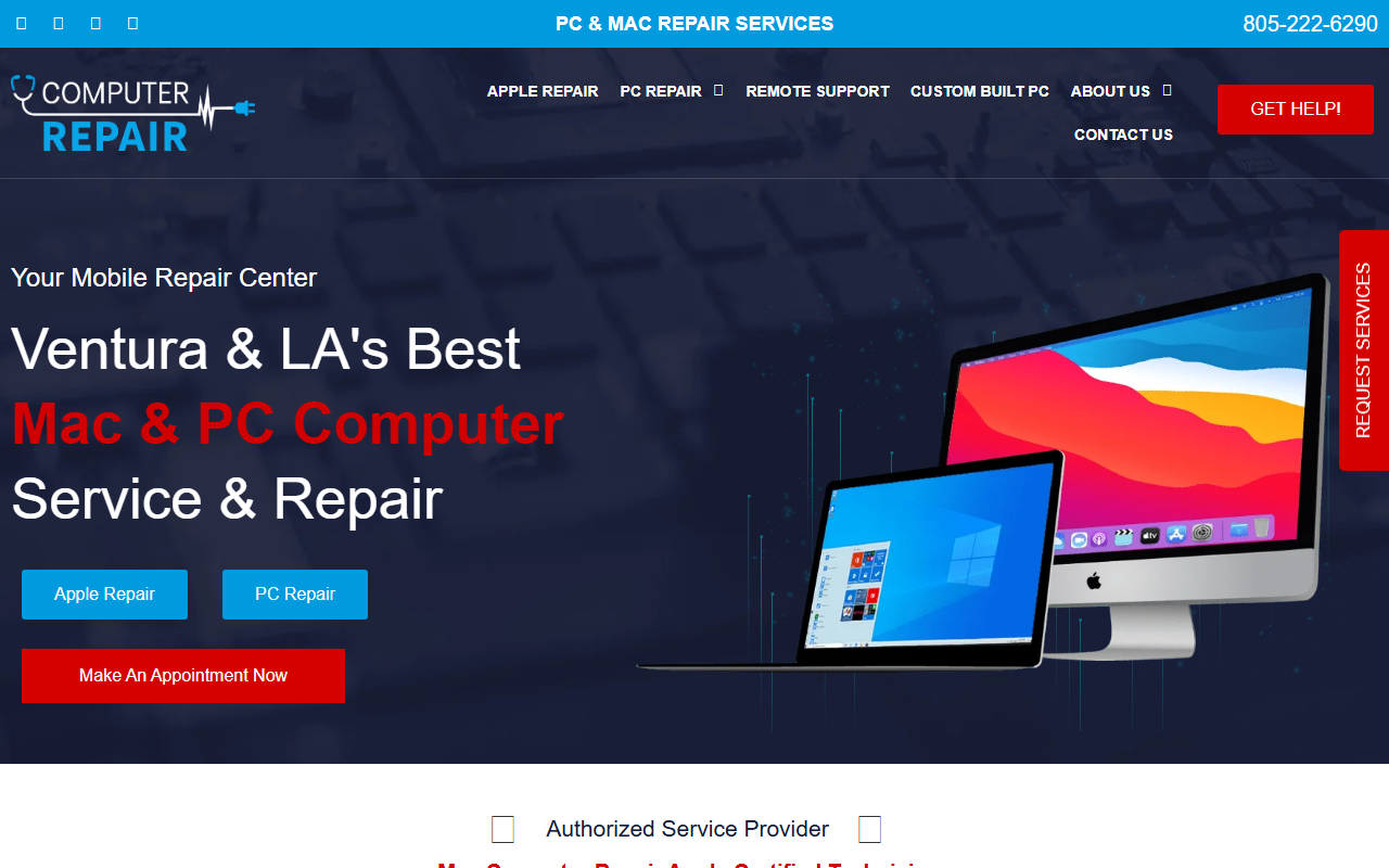 805macrepair.com screenshot