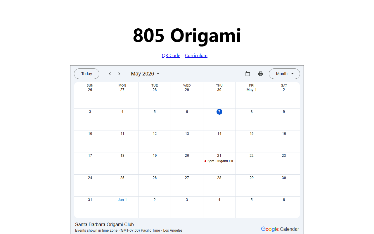 805origami.com screenshot