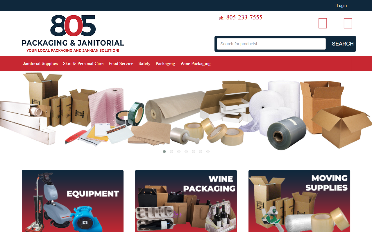 805packaging.com screenshot