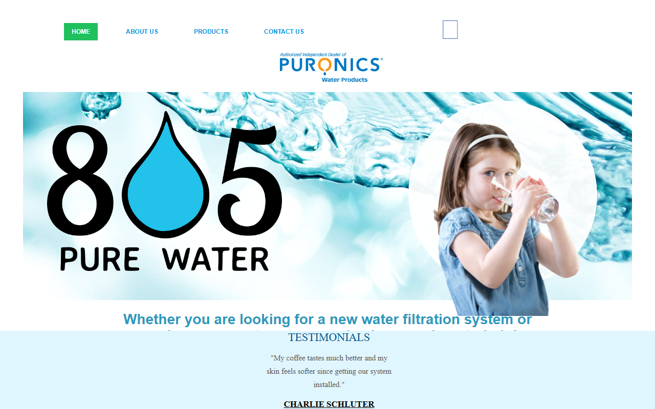 805purewater.com screenshot