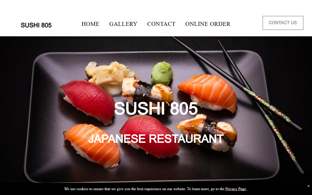 805sakesushi.com screenshot