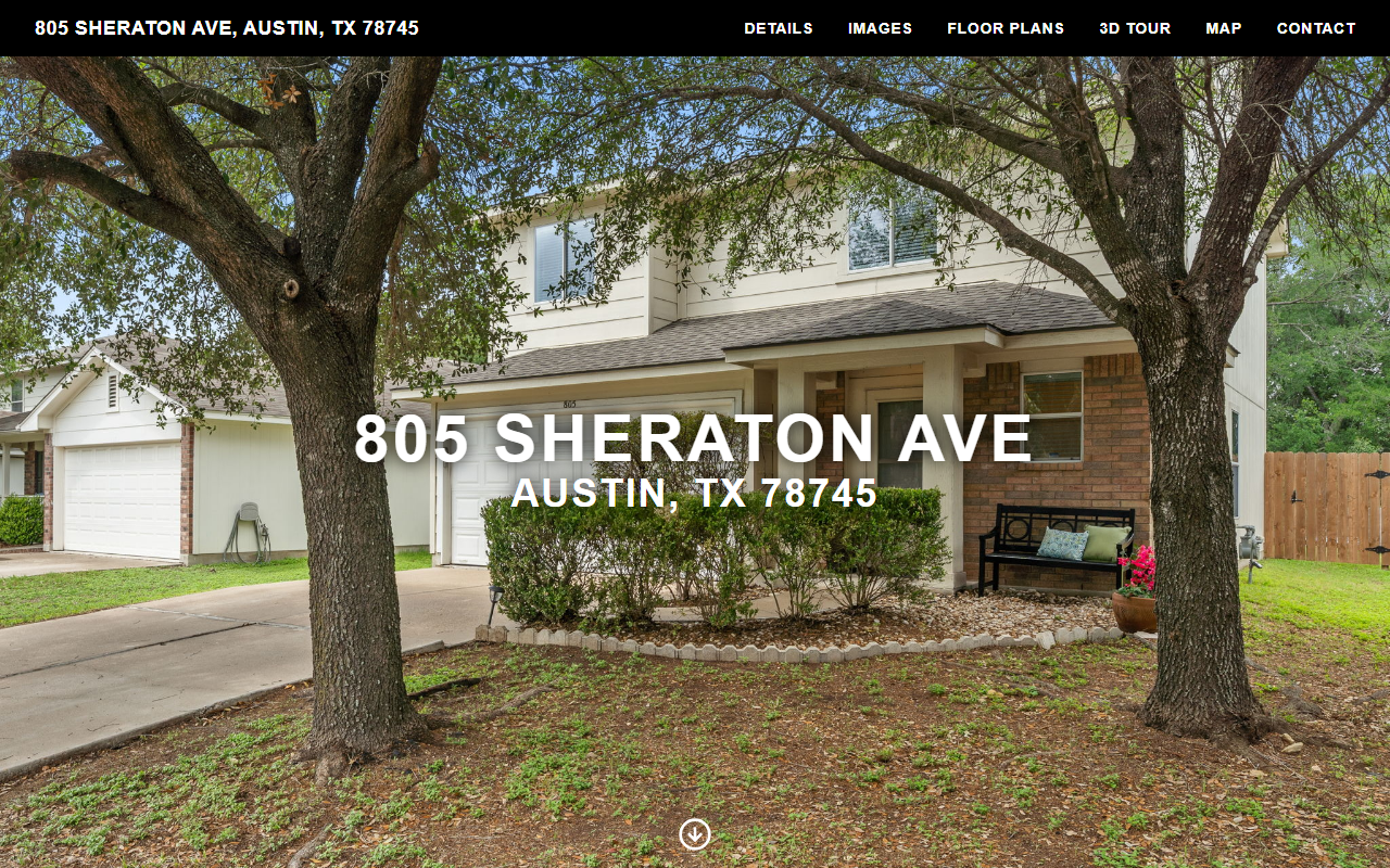 805sheraton.com screenshot