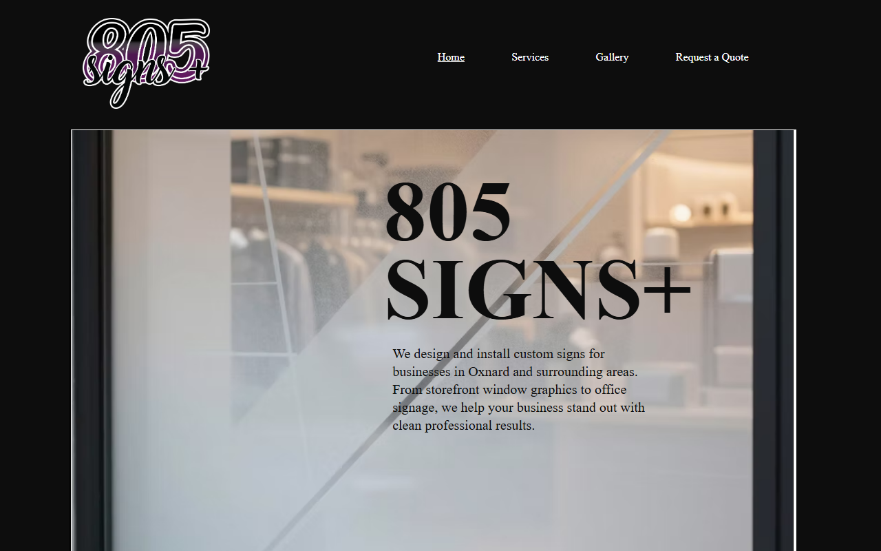 805signsplus.com screenshot