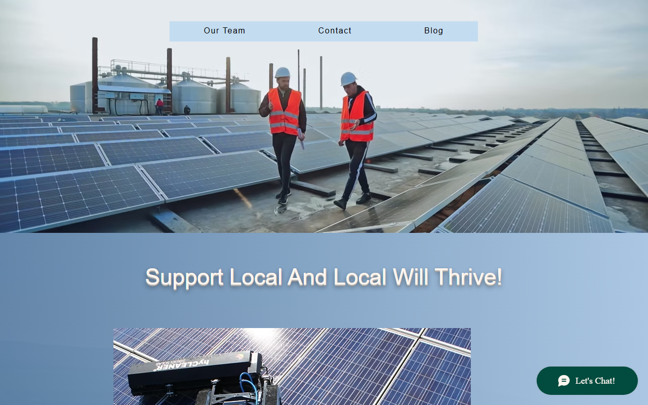 805solarclean.com screenshot