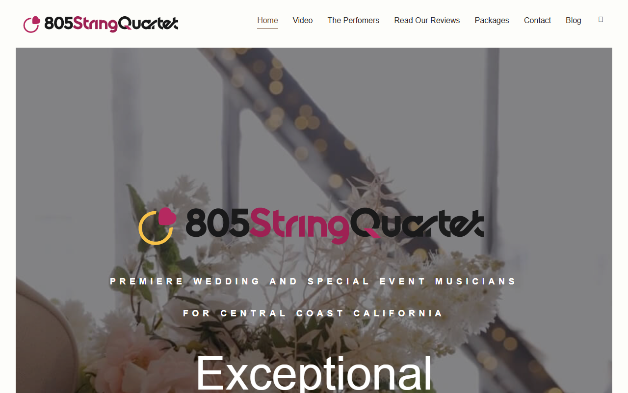 805stringquartet.com screenshot