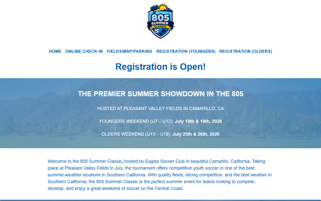 805summerclassic.com screenshot
