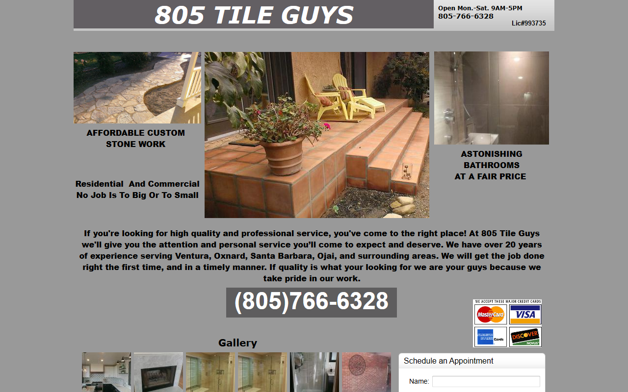 805tileguy.com screenshot