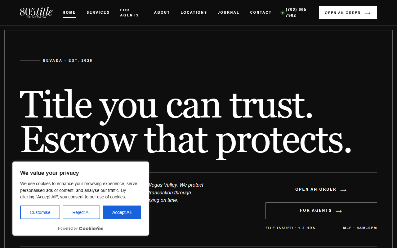 805titlenv.com screenshot