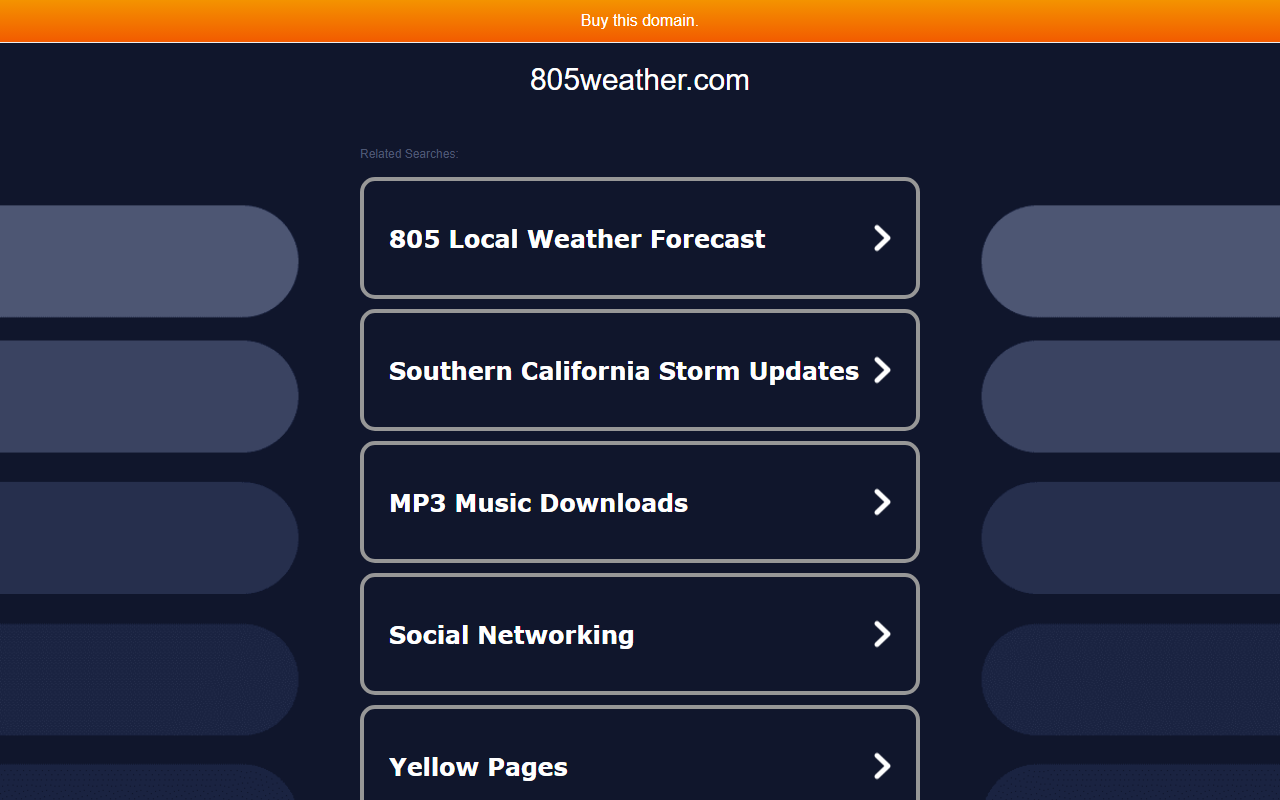 805weather.com screenshot