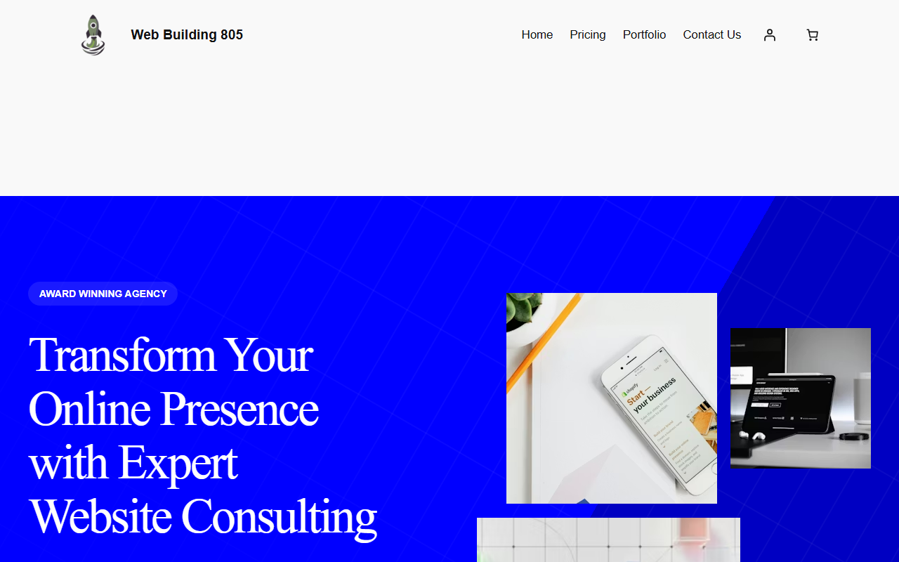 805webbuilder.com screenshot