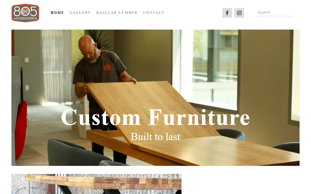 805woodworks.com screenshot