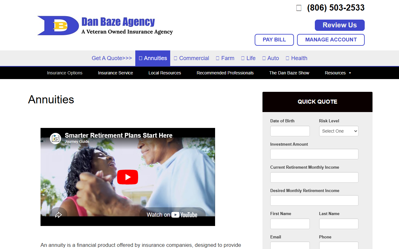 806annuity.com screenshot