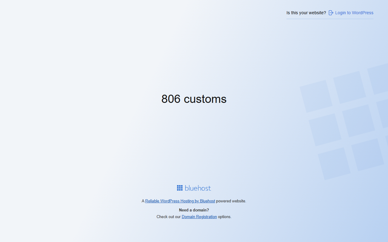 806customs.com screenshot