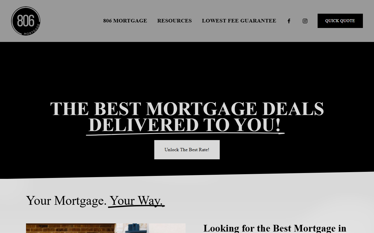 806mortgage.com screenshot