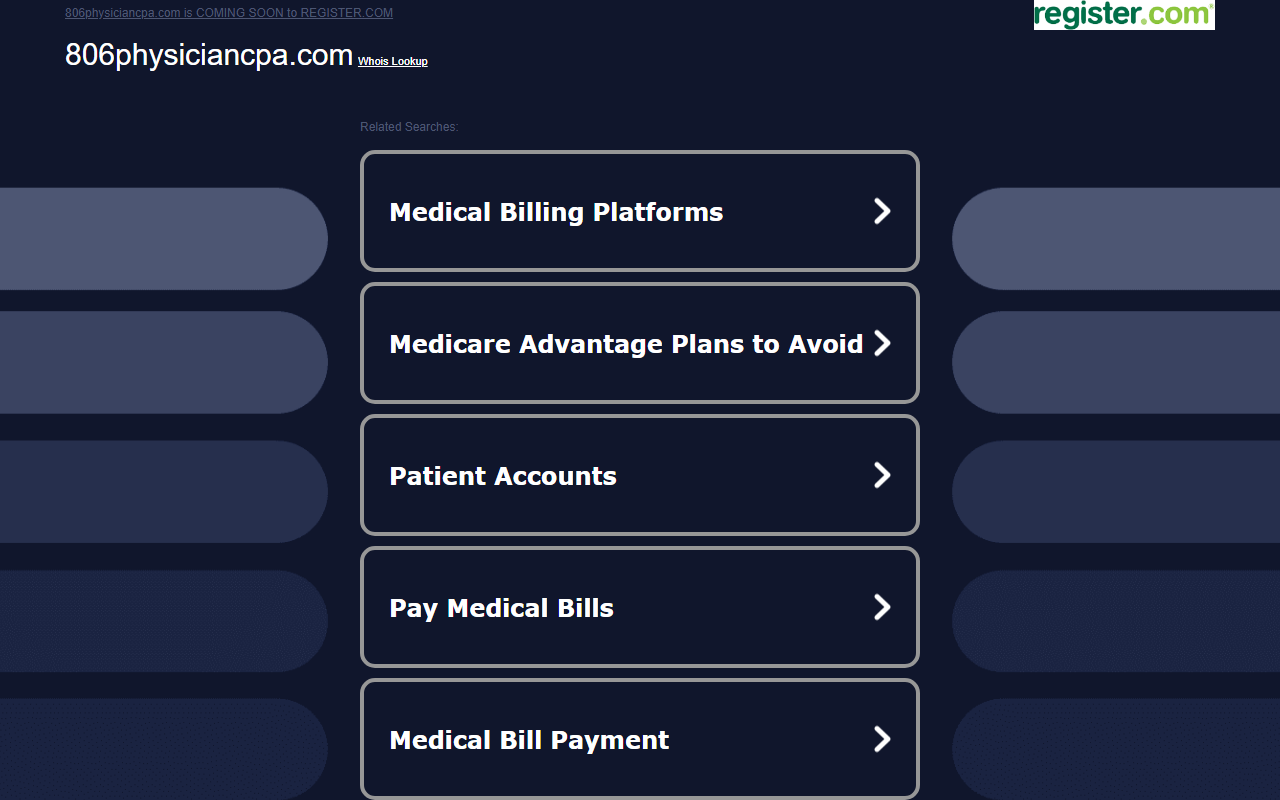 806physiciancpa.com screenshot