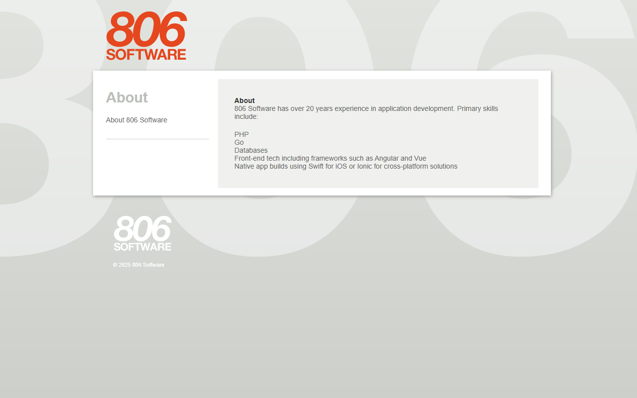 806software.com screenshot