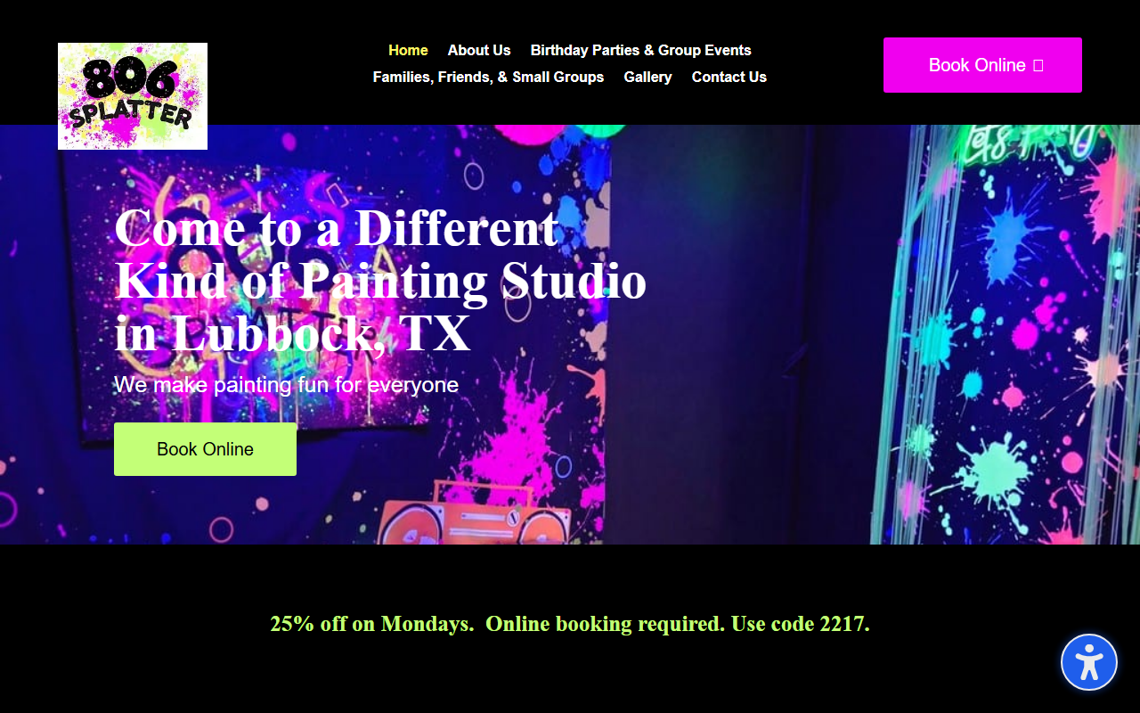 806splatter.com screenshot