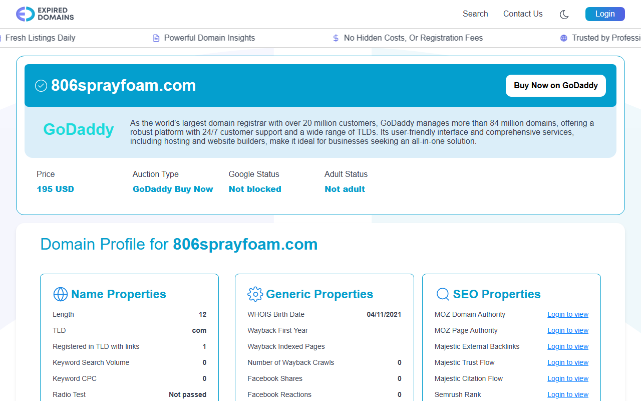806sprayfoam.com screenshot