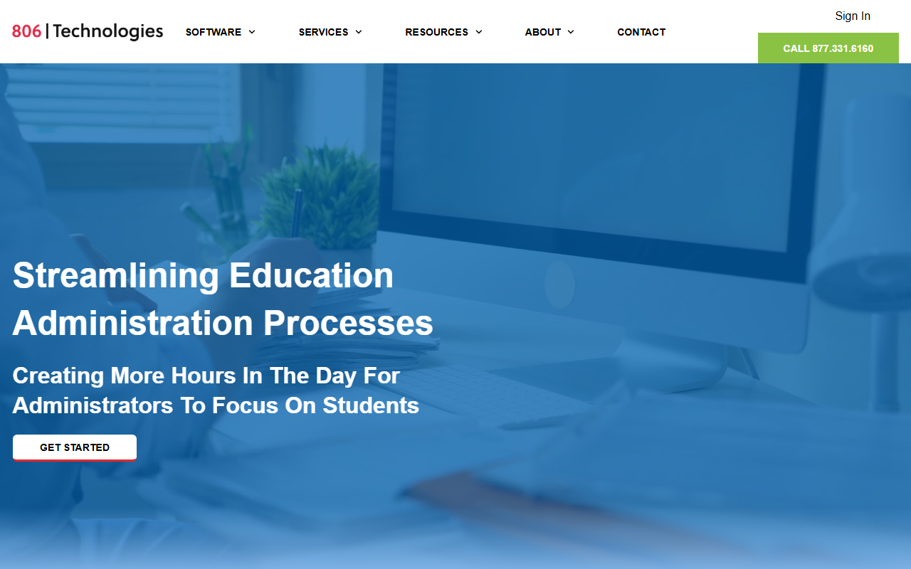 806technologies.com screenshot