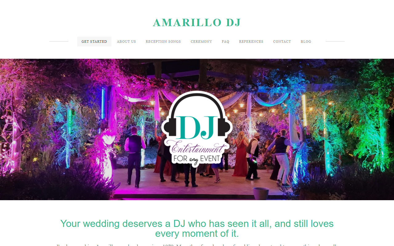 806weddings.com screenshot