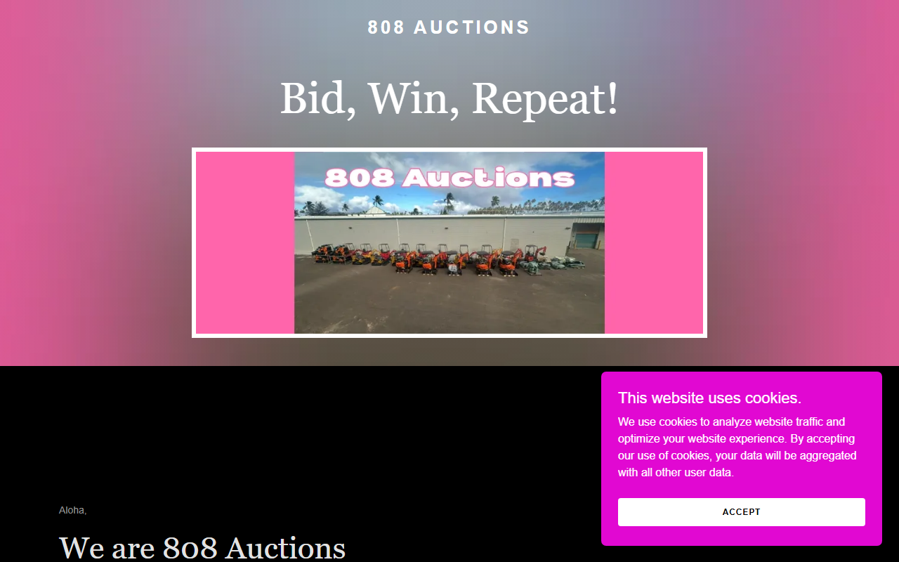 808auctions.com screenshot