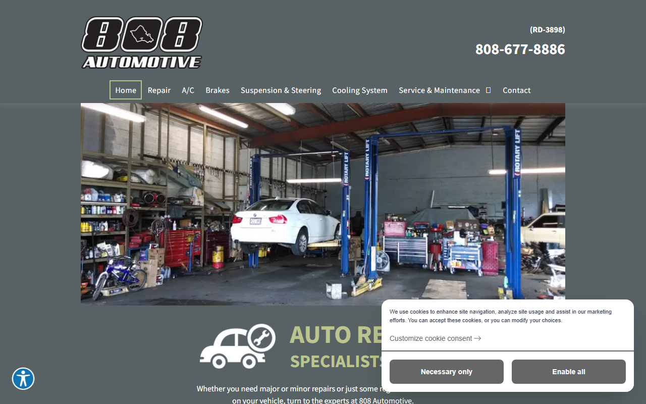 808automotiveinc.com screenshot