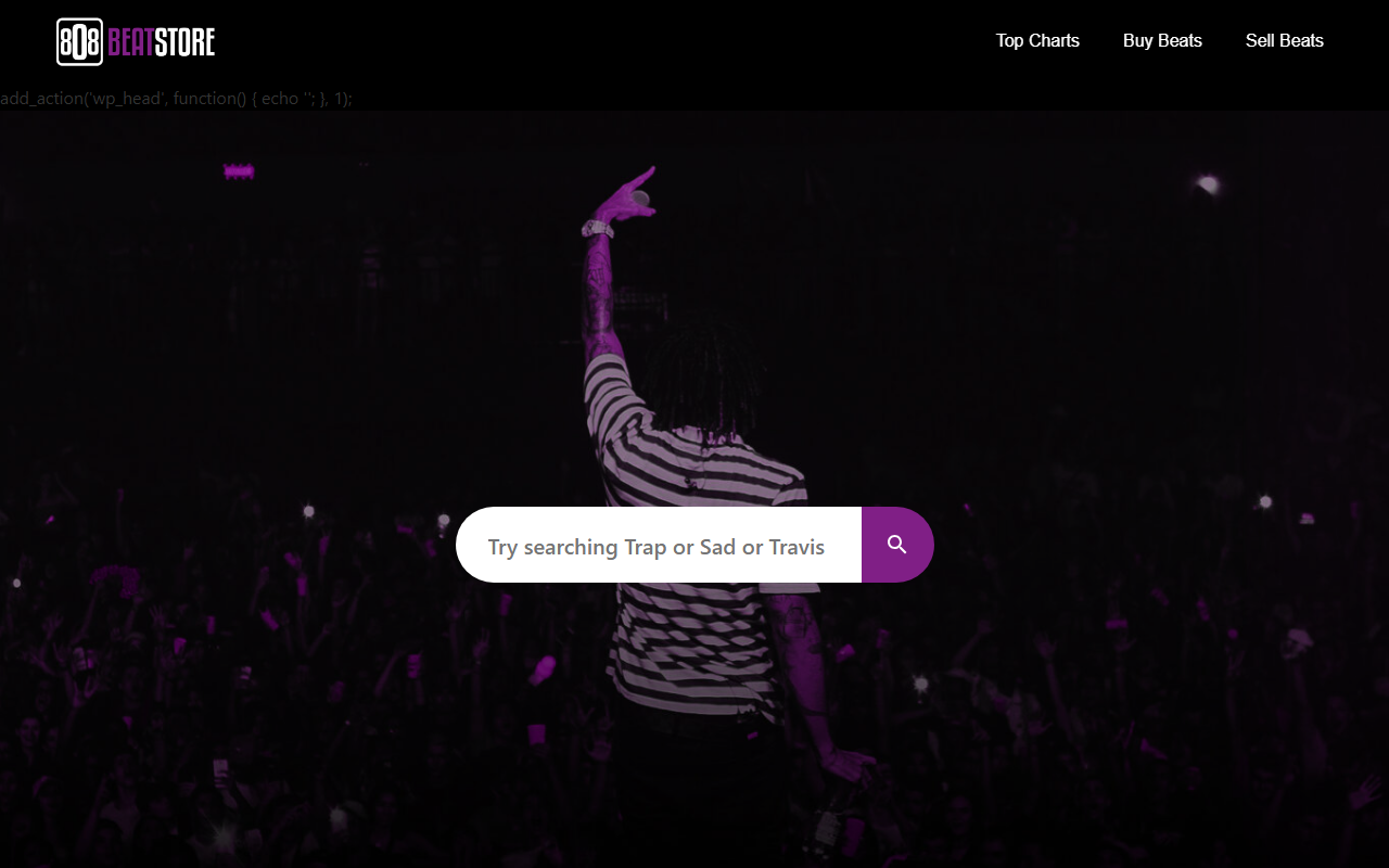 808beatstore.com screenshot