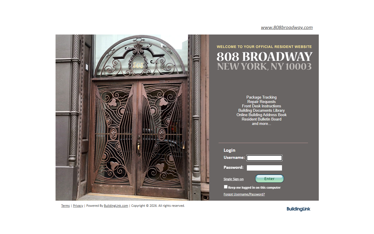 808broadway.com screenshot