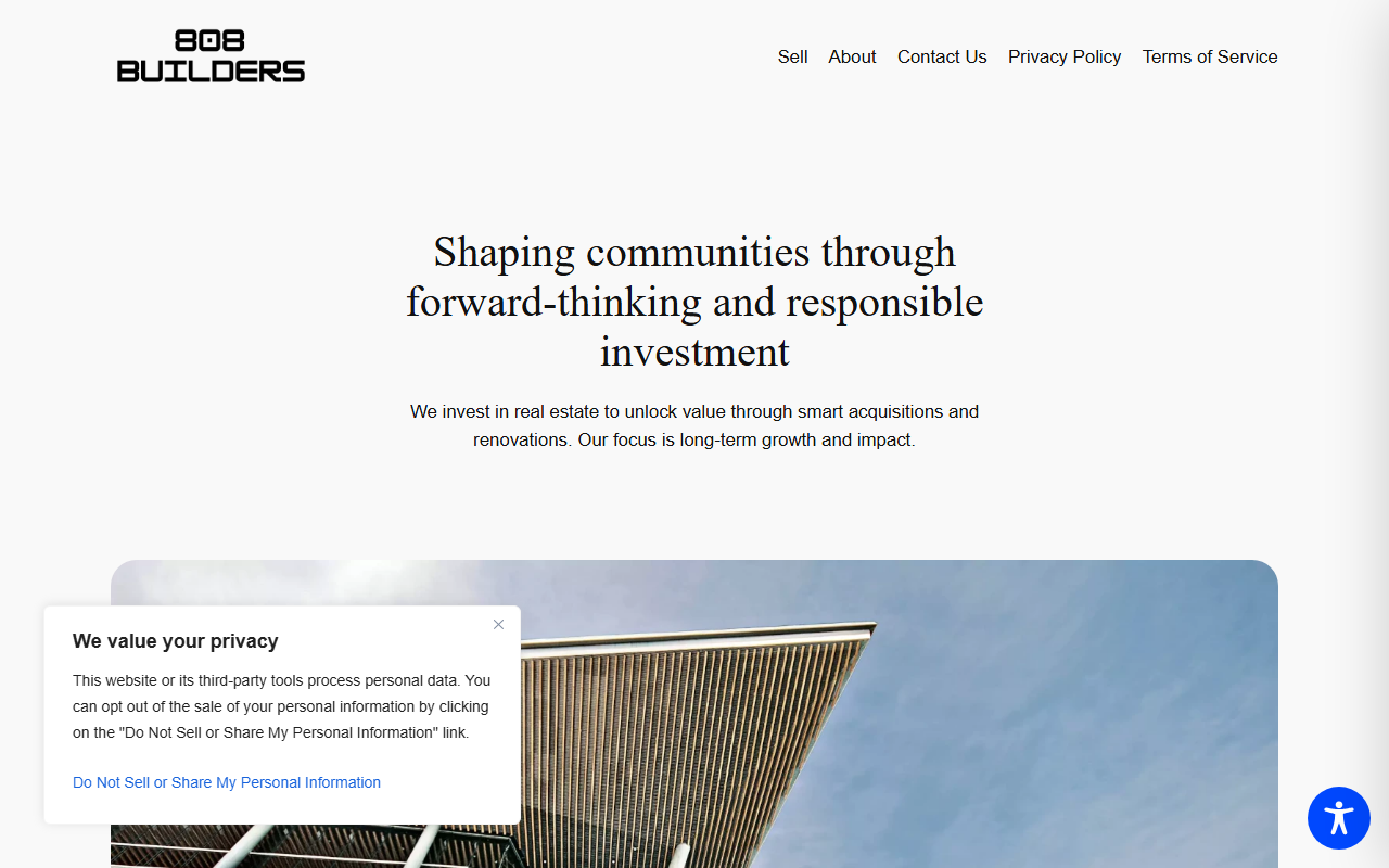 808builders.com screenshot